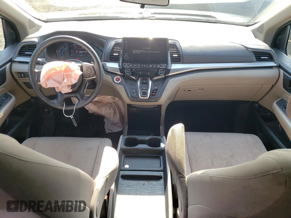 2018 Honda Odyssey EX with VIN 5FNRL6H55JB037386, listed as a Copart auction lot 63577475 with 125,498 mi miles and Salvage title. Bid and sale history available at DreamBid. Image 8.