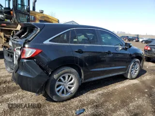 2016 Acura RDX with VIN 5J8TB4H30GL802409, listed as a Copart auction lot 45272195 with 190,486 mi miles and Salvage Title. Bid and sale history available at carsss.com. Image 3.