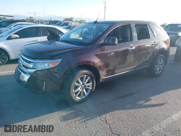 2011 Ford Edge SEL with VIN 2FMDK3JC7BBA71098, listed as a IAAI auction lot 41937556 with 152,792 mi miles. Bid and sale history available at carsss.com. Image 2.