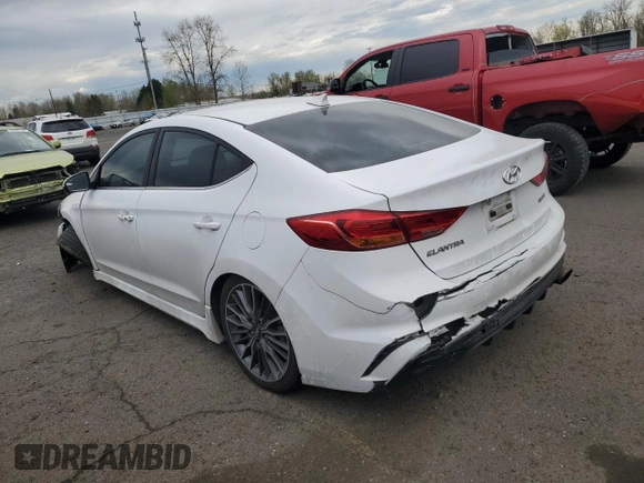 2017 Hyundai Elantra Sport с VIN KMHD04LBXHU333439, выставлен на аукционе Copart как лот 50552165 с пробегом 127 386 миль миль и Списание • Salvage title. История ставок и продаж доступна на DreamBid. Изображение 2.