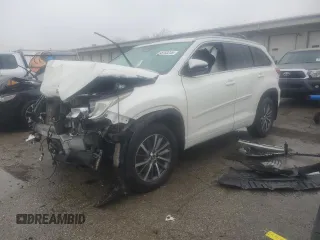 2018 Toyota Highlander SE with VIN 5TDKZRFH2JS548614, listed as a Copart auction lot 45103245 with Not provided miles and Salvage title. Bid and sale history available at DreamBid. Image 1.