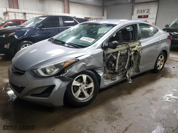 2015 Hyundai Elantra SE with VIN 5NPDH4AE8FH579973, listed as a Copart auction lot 81743604 with 168,904 mi miles and Salvage Title. Bid and sale history available at carsss.com. Image 1.