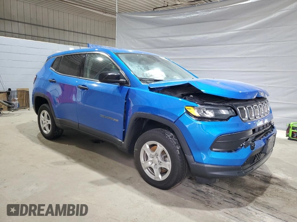 2022 Jeep Compass Sport с VIN 3C4NJDAB0NT221070, выставлен на аукционе Copart как лот 57667525 с пробегом 38 102 миль миль и Списание • Salvage title. История ставок и продаж доступна на DreamBid. Изображение 4.