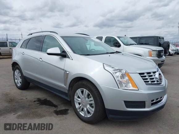 2015 Cadillac SRX with VIN 3GYFNAE34FS629258, listed as a IAAI auction lot 41788601 with 56,939 mi miles and . Bid and sale history available at DreamBid. Image 1.