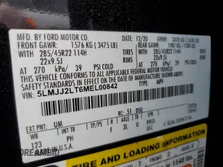 2021 Lincoln Navigator Reserve with VIN 5LMJJ2LT6MEL00842, listed as a Copart auction lot 79911674 with 63,506 mi miles and Salvage Title. Bid and sale history available at carsss.com. Image 13.