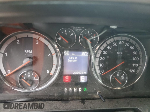 2012 Ram 2500 Big Horn with VIN 3C6UD5DL8CG283486, listed as a Copart auction lot 84879564 with 268,424 mi miles and Clean Title. Bid and sale history available at carsss.com. Image 9.