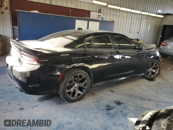 2019 Dodge Charger GT with VIN 2C3CDXHG7KH691896, listed as a Copart auction lot 89050095 with 91,602 mi miles and Salvage Title. Bid and sale history available at DreamBid. Image 3.