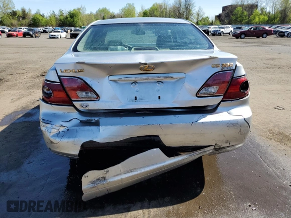 2002 Lexus ES 300 with VIN JTHBF30G720050790, listed as a Copart auction lot 54866125 with 233,167 mi miles and Salvage title. Bid and sale history available at DreamBid. Image 6.
