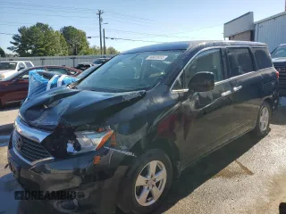 2015 Nissan Quest SV with VIN JN8AE2KP9F9128399, listed as a Copart auction lot 74980554 with 108,346 mi miles and Salvage Title. Bid and sale history available at carsss.com. Image 1.