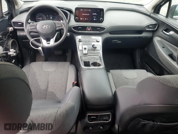 2022 Hyundai Santa Fe SEL with VIN 5NMS24AJ3NH409747, listed as a Copart auction lot 54400295 with 17,621 mi miles and Salvage Title. Bid and sale history available at DreamBid. Image 8.