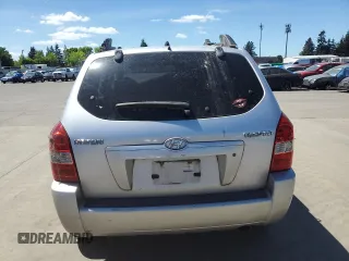 2005 Hyundai Tucson GL with VIN KM8JM12B25U076246, listed as a Copart auction lot 54030704 with 0 mi miles and Salvage Title. Bid and sale history available at carsss.com. Image 6.