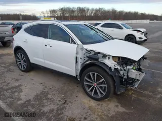 2022 Jaguar E-PACE SE with VIN SADFP2FX3N1031142, listed as a IAAI auction lot 41218650 with 83,735 mi miles. Bid and sale history available at carsss.com. Image 1.