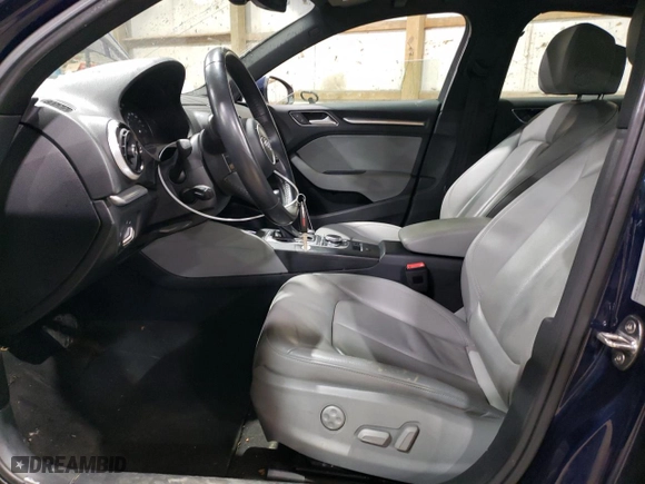 2019 Audi A3 Sedan Premium Plus with VIN WAUJEGFF7K1022548, listed as a Copart auction lot 87591885 with 73,643 mi miles and Salvage Title. Bid and sale history available at carsss.com. Image 7.