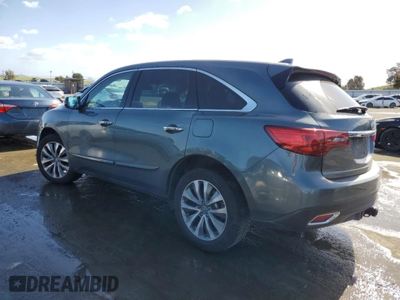 2015 Acura MDX Technology z VIN 5FRYD4H44FB011842, wystawiony jako Copart lot #45143275 z przebiegiem 165 525 mil mil oraz Szkoda całkowita • Salvage title. Historia ofert i sprzedaży dostępna na DreamBid. Obrazek 2.