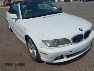 2006 BMW 3 Series 325Ci with VIN WBABW33436PX84629, listed as a IAAI auction lot 39878279 with 999,999 mi miles. Bid and sale history available at carsss.com. Image 6.