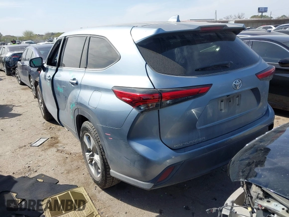 2021 Toyota Highlander L with VIN 5TDZZRAH6MS034453, listed as a IAAI auction lot 41779805 with 128,574 mi miles and . Bid and sale history available at DreamBid. Image 3.