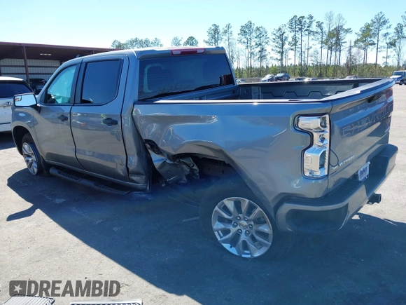 2025 Chevrolet Silverado 1500 Custom with VIN 1GCPABEK8SZ201449, listed as a IAAI auction lot 41742273 with 244 mi miles and . Bid and sale history available at DreamBid. Image 3.