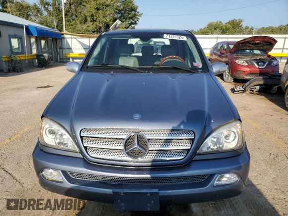 2005 Mercedes-Benz M-Class 3.7L with VIN 4JGAB57E95A536519, listed as a Copart auction lot 71129024 with 123,365 mi miles and Salvage Title. Bid and sale history available at carsss.com. Image 5.