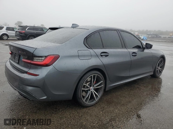 2022 BMW 3 Series M340i xDrive with VIN 3MW5U9J00N8C25719, listed as a Copart auction lot 48188795 with 21,969 mi miles and Salvage Title. Bid and sale history available at carsss.com. Image 3.