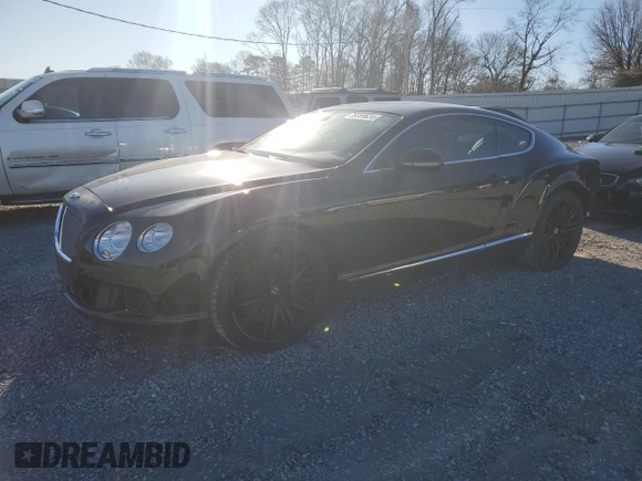 2013 Bentley Continental GT with VIN SCBFC7ZA1DC083628, listed as a Copart auction lot 39359624 with 50,508 mi miles and . Bid and sale history available at DreamBid. Image 1.