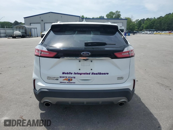 2019 Ford Edge SEL with VIN 2FMPK3J98KBC43110, listed as a Copart auction lot 54412115 with 80,685 mi miles and Salvage title. Bid and sale history available at DreamBid. Image 6.