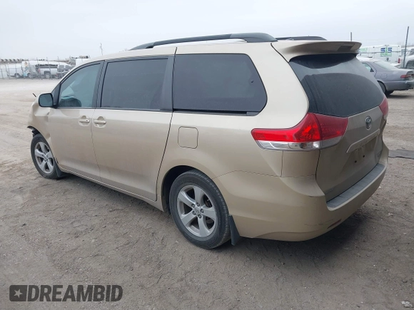 2011 Toyota Sienna LE AAS with VIN 5TDKK3DC4BS168541, listed as a IAAI auction lot 41564580 with Not Provided miles. Bid and sale history available at carsss.com. Image 3.