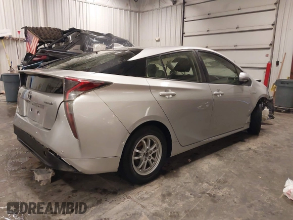2018 Toyota Prius Two with VIN JTDKBRFU3J3582337, listed as a IAAI auction lot 40457335 with 166,690 mi miles. Bid and sale history available at carsss.com. Image 4.