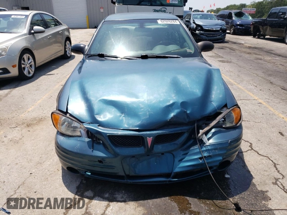 2002 Pontiac Grand Am SE with VIN 1G2NE52F52C210198, listed as a Copart auction lot 62926284 with 141,419 mi miles and Salvage Title. Bid and sale history available at carsss.com. Image 5.