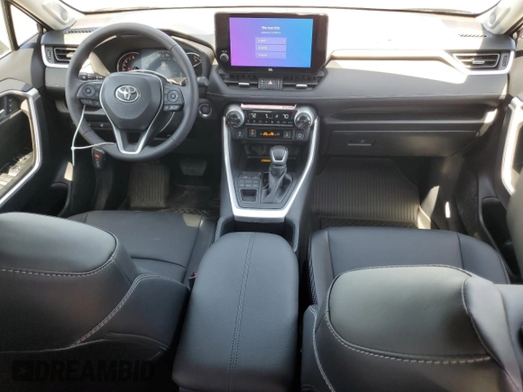 2025 Toyota RAV4 XLE Premium with VIN 2T3A1RFV4SC522493, listed as a Copart auction lot 58569445 with 14 mi miles and Salvage title. Bid and sale history available at DreamBid. Image 8.