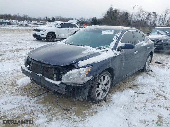 2012 Nissan Maxima 3.5 SV with VIN 1N4AA5AP1CC854269, listed as a IAAI auction lot 41626501 with 187,381 mi miles. Bid and sale history available at carsss.com. Image 2.