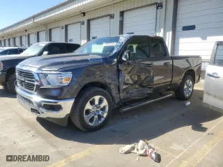 2021 Ram 1500 Big Horn with VIN 1C6SRFBT8MN618420, listed as a Copart auction lot 46930995 with 94,051 mi miles and Salvage Title. Bid and sale history available at carsss.com. Image 1.