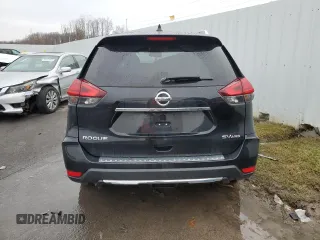 2017 Nissan Rogue SV with VIN KNMAT2MV0HP596338, listed as a Copart auction lot 84952954 with 183,617 mi miles and Non Repairable. Bid and sale history available at carsss.com. Image 6.