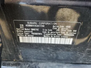 2019 Subaru Legacy Premium with VIN 4S3BNAF61K3017208, listed as a Copart auction lot 61916424 with 42,661 mi miles and Salvage Title. Bid and sale history available at carsss.com. Image 12.