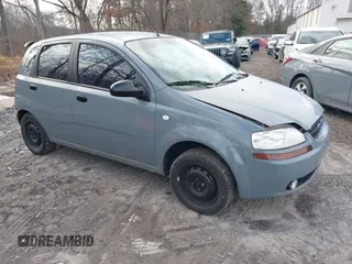 2008 Chevrolet Aveo LS with VIN KL1TD66638B051757, listed as a IAAI auction lot 41195507 with 101,034 mi miles and . Bid and sale history available at DreamBid. Image 1.