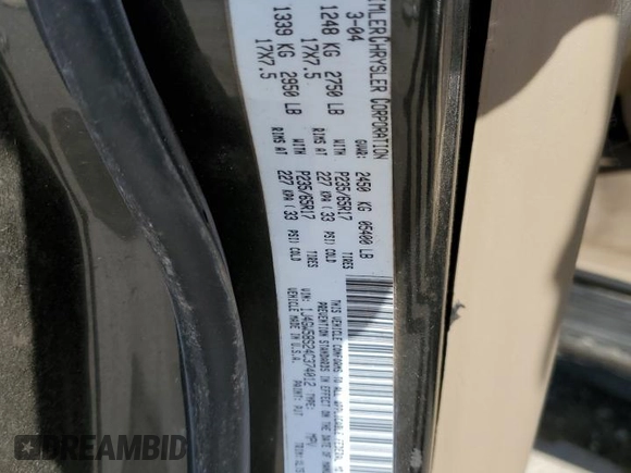 2004 Jeep Grand Cherokee Limited with VIN 1J4GW58S24C374012, listed as a Copart auction lot 44896325 with 153,978 mi miles and Salvage title. Bid and sale history available at DreamBid. Image 13.