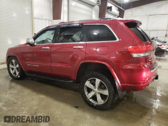 2014 Jeep Grand Cherokee Overland with VIN 1C4RJFCM3EC362173, listed as a Copart auction lot 43619775 with 277,053 mi miles and Salvage Title. Bid and sale history available at DreamBid. Image 2.