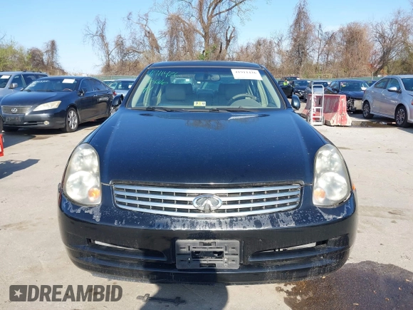 2004 Infiniti G35 w/Leather with VIN JNKCV51E94M609249, listed as a IAAI auction lot 41911426 with 200,461 mi miles and . Bid and sale history available at DreamBid. Image 6.