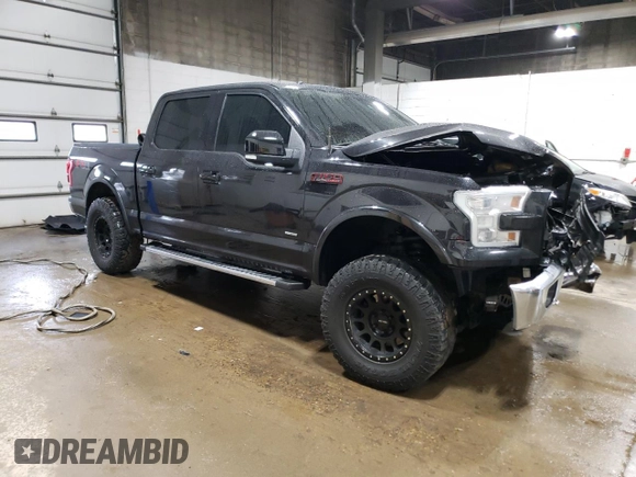2015 Ford F-150 XLT with VIN 1FTEW1EG7FKF07605, listed as a Copart auction lot 51085545 with 223,341 mi miles and Salvage Title. Bid and sale history available at carsss.com. Image 4.