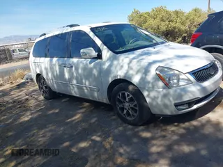 2014 Kia Sedona EX with VIN KNDMH4C75E6547862, listed as a IAAI auction lot 42158784 with Not Provided miles and . Bid and sale history available at carsss.com. Image 1.