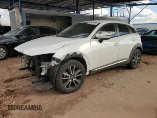 2016 Mazda CX-3 Grand Touring z VIN JM1DKBD74G0111062, wystawiony jako Copart lot #42725775 z przebiegiem 77 655 mil mil oraz Szkody całkowita. Historia ofert i sprzedaży dostępna na DreamBid. Obrazek 1.