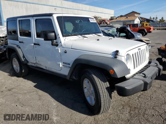 2018 Jeep Wrangler JK Unlimited Sport with VIN 1C4BJWDG1JL834407, listed as a Copart auction lot 84510824 with 69,024 mi miles and Salvage Title. Bid and sale history available at carsss.com. Image 4.