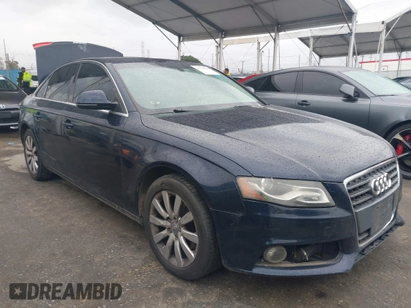 2009 Audi A4 2.0T Prem Plus with VIN WAUSF78K19N031485, listed as a IAAI auction lot 41740610 with 90,678 mi miles. Bid and sale history available at carsss.com. Image 1.