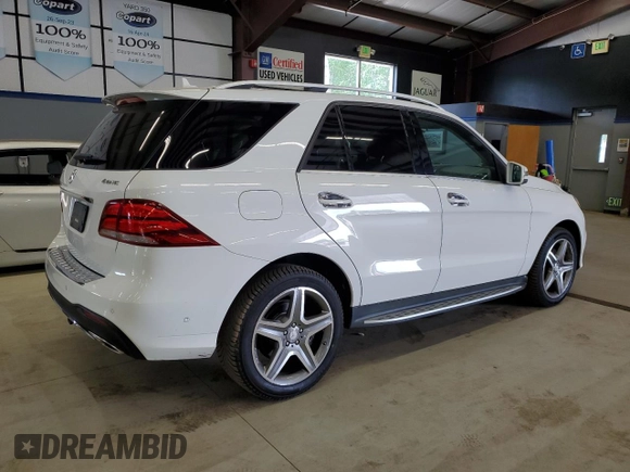 2016 Mercedes-Benz GLE 400 with VIN 4JGDA5GB7GA650706, listed as a Copart auction lot 61780755 with 118,439 mi miles and Clean title. Bid and sale history available at DreamBid. Image 3.