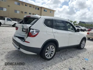2011 BMW X3 28i with VIN 5UXWX5C51BL711233, listed as a Copart auction lot 51435145 with 135,876 mi miles and Salvage Title. Bid and sale history available at carsss.com. Image 3.
