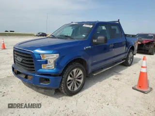 2017 Ford F-150 XL with VIN 1FTEW1CP9HKE14736, listed as a Copart auction lot 53297785 with 195,991 mi miles and Salvage Title. Bid and sale history available at carsss.com. Image 1.