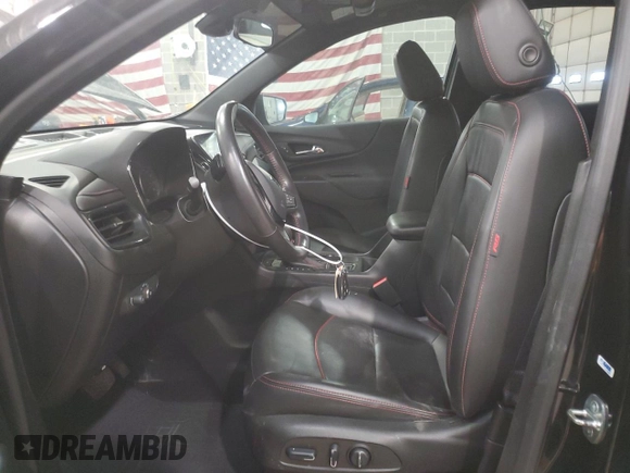2022 Chevrolet Equinox RS with VIN 2GNAXWEVXN6138271, listed as a Copart auction lot 48996785 with 61,193 mi miles and Salvage title. Bid and sale history available at DreamBid. Image 7.