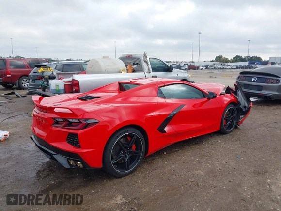 2021 Chevrolet Corvette 2LT with VIN 1G1YB3D40M5103285, listed as a IAAI auction lot 41051857 with 14,286 mi miles. Bid and sale history available at carsss.com. Image 4.
