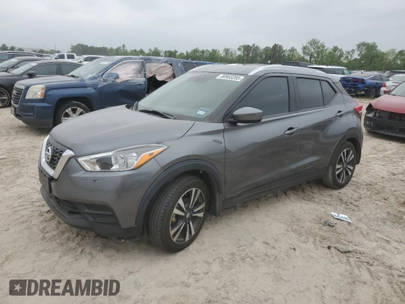 2020 Nissan Kicks SV with VIN 3N1CP5CV7LL483834, listed as a Copart auction lot 50983285 with 142,392 mi miles and Clean title. Bid and sale history available at DreamBid. Image 1.