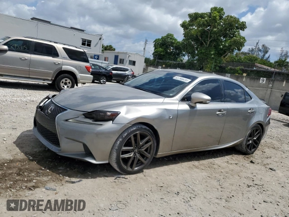 2015 Lexus IS 250 with VIN JTHBF1D20F5077891, listed as a Copart auction lot 53798835 with 126,813 mi miles and Salvage Title. Bid and sale history available at carsss.com. Image 1.