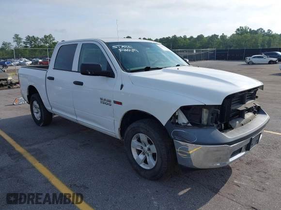 2018 Ram 1500 Tradesman with VIN 1C6RR7KM4JS297910, listed as a IAAI auction lot 42497420 with 68,480 mi miles and . Bid and sale history available at DreamBid. Image 1.